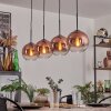 Koyoto Lampa wisząca Przezroczysty, W kolorze miedzi, 4-punktowe