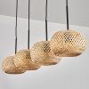 Bauro lampa wisząca naturalny, 4-punktowe