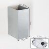 Hoods zewnętrzny kinkiet, lampa up & down, kinkiet LED srebrny, 1-punktowy