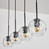 Ripoll lampa wisząca czarny, 4-punktowe