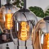 Vevino lampa wisząca bursztynowy, przezroczysty, przydymiony, 5-punktowe