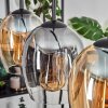 Vevino lampa wisząca bursztynowy, przezroczysty, przydymiony, 5-punktowe