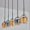 Vevino lampa wisząca bursztynowy, przezroczysty, przydymiony, 5-punktowe