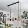 Vevino lampa wisząca bursztynowy, chrom, 5-punktowe