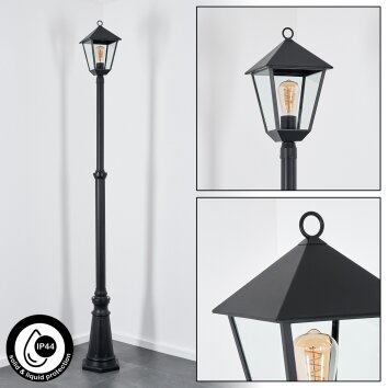 Anfei słupek ogrodowy czarny, 1-punktowy