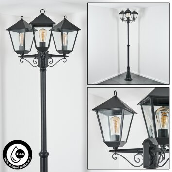 Anfei słupek ogrodowy czarny, 3-punktowe