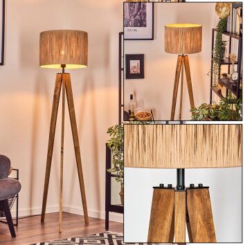 Granja lampa stojąca, lampka do czytania kolory naturalne, czarny, 1-punktowy
