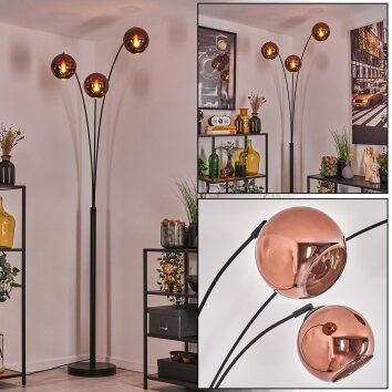 Koyoto Lampa stojąca Czarny, 3-punktowe Koyoto Lampa stojąca Czarny, 3-punktowe