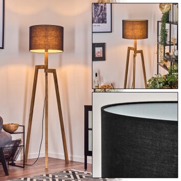 Bassagoda lampa stojąca, lampka do czytania kolory naturalne, 1-punktowy