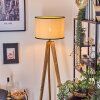 Chellas lampa stojąca, lampka do czytania kolory naturalne, czarny, 1-punktowy