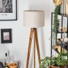 Bassagoda lampa stojąca, lampka do czytania kolory naturalne, czarny, 1-punktowy