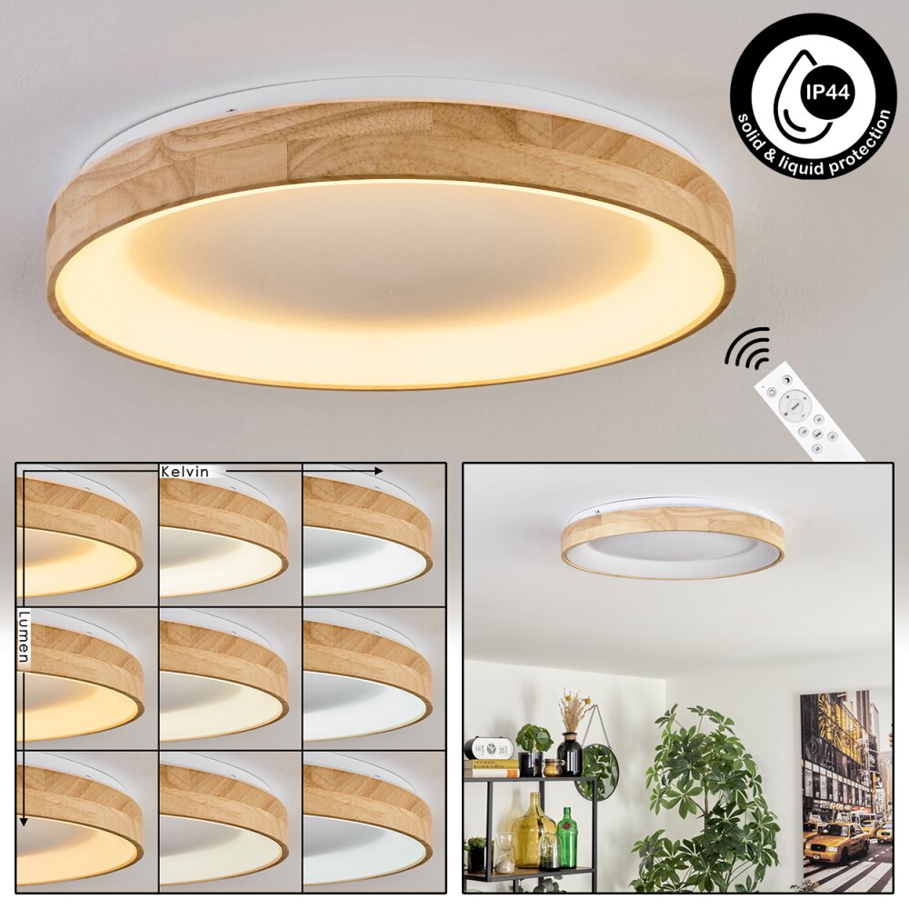 Lockeby Lampa sufitowa LED Ecru, Biały, 1-punktowy, Zdalne sterowanie main product photo