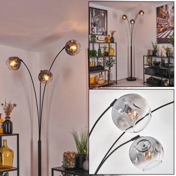 Ripoll Lampa stojąca Czarny, 3-punktowe
