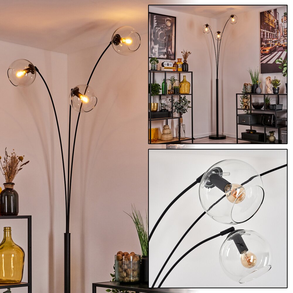Koyoto Lampa stojąca Czarny, 3-punktowe main product photo