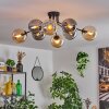 Gastor lampa sufitowa 87 cm czarny, 8-punktowe