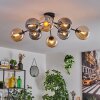 Gastor lampa sufitowa 87 cm czarny, 8-punktowe