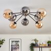 Gastor lampa sufitowa 87 cm czarny, 8-punktowe