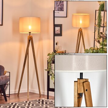 Bassagoda lampa stojąca, lampka do czytania kolory naturalne, czarny, 1-punktowy