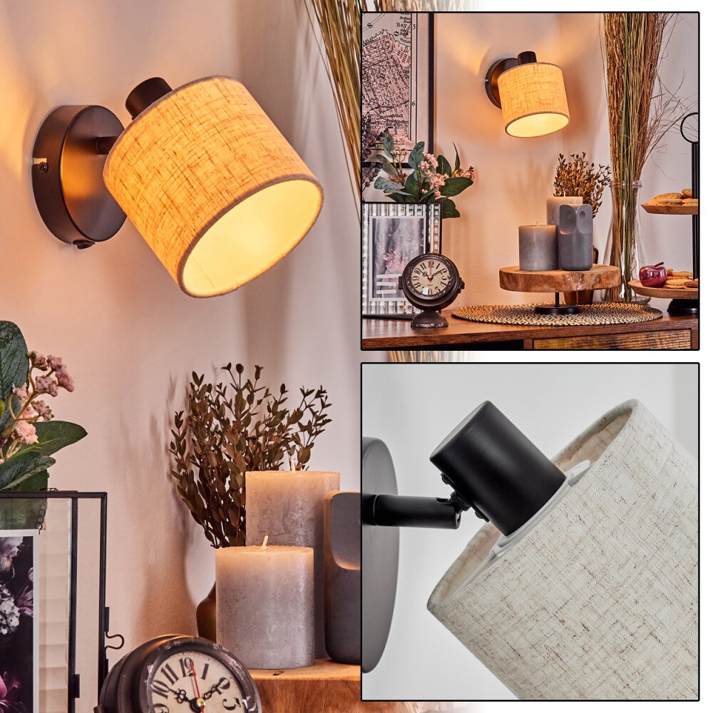 Bassagoda Lampa ścienna, Spot ścienny Czarny, 1-punktowy main product photo