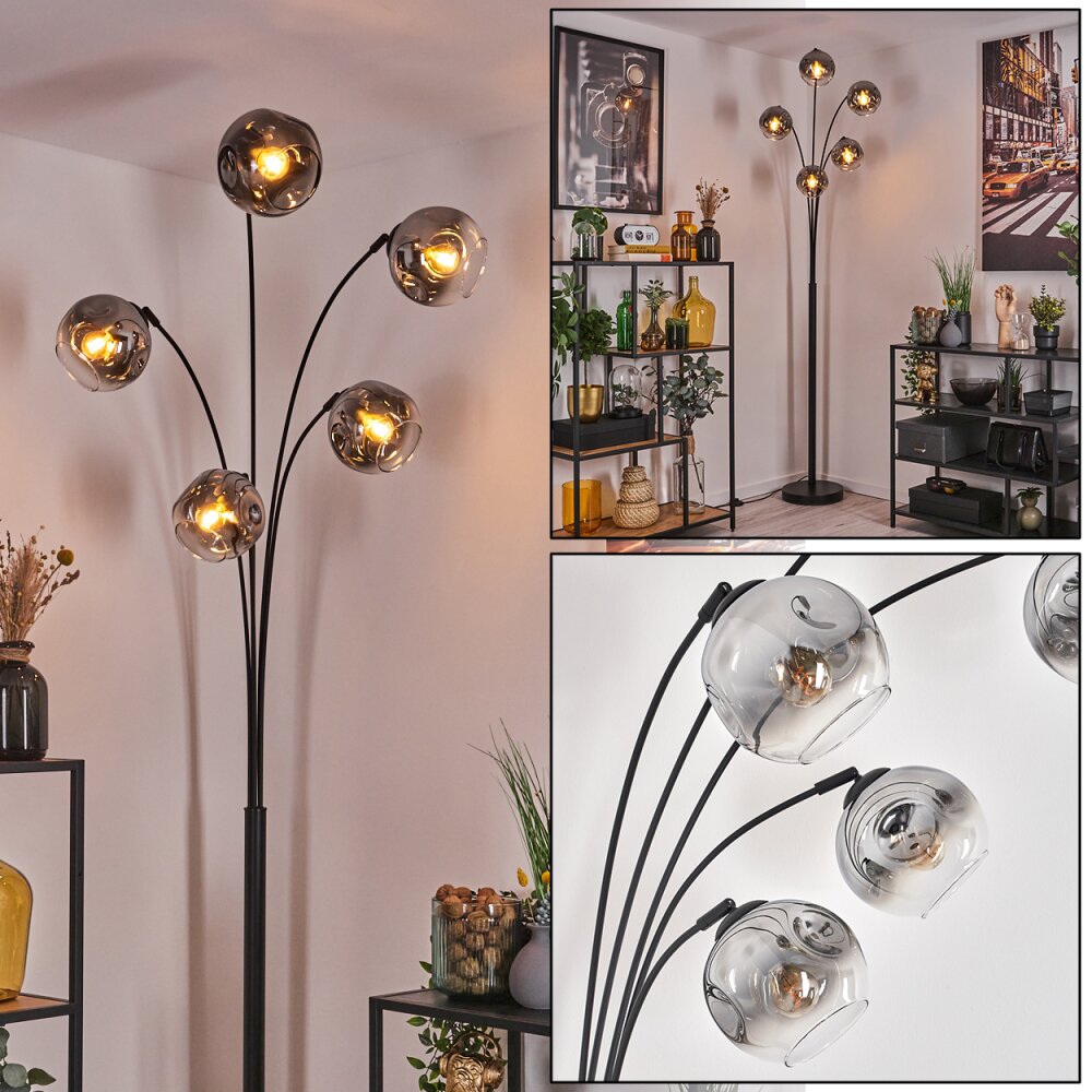 Ripoll Lampa stojąca Czarny, 5-punktowe main product photo