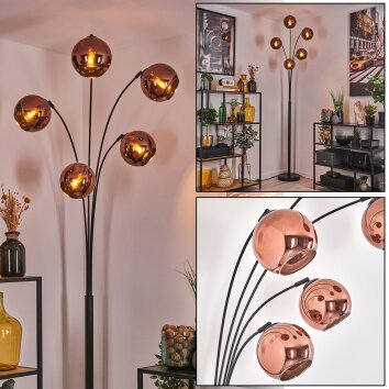 Koyoto Lampa stojąca Czarny, 5-punktowe
