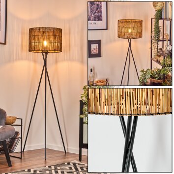 Cando lampa stojąca, lampka do czytania czarny, 1-punktowy