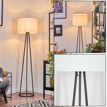 Bassagoda lampa stojąca, lampka do czytania czarny, 1-punktowy