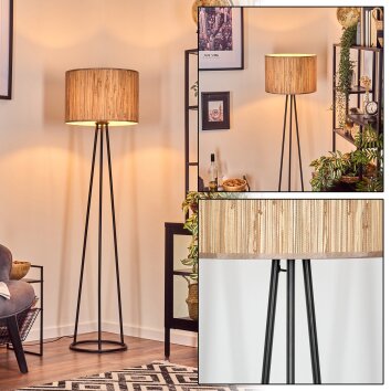 Bongal lampa stojąca, lampka do czytania czarny, 1-punktowy