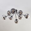 Gastor Lampa sufitowa 87 cm Chrom, Przezroczysty, 8-punktowe
