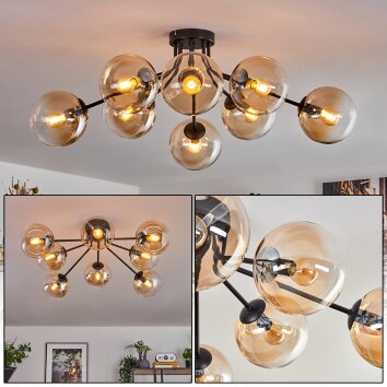 Gastor Lampa sufitowa 87 cm W kolorze bursztynu, Przezroczysty, 8-punktowe Gastor Lampa sufitowa 87 cm W kolorze bursztynu, Przezroczysty, 8-punktowe