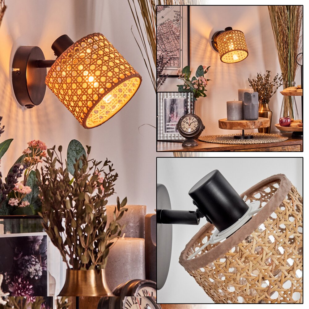 Barcos Lampa ścienna Czarny, 1-punktowy main product photo