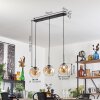 Ripoll lampa wisząca bursztynowy, przezroczysty, 3-punktowe