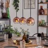 Ripoll lampa wisząca przezroczysty, miedziany, 3-punktowe