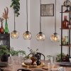 Ripoll Lampa wisząca W kolorze bursztynu, Przezroczysty, 4-punktowe