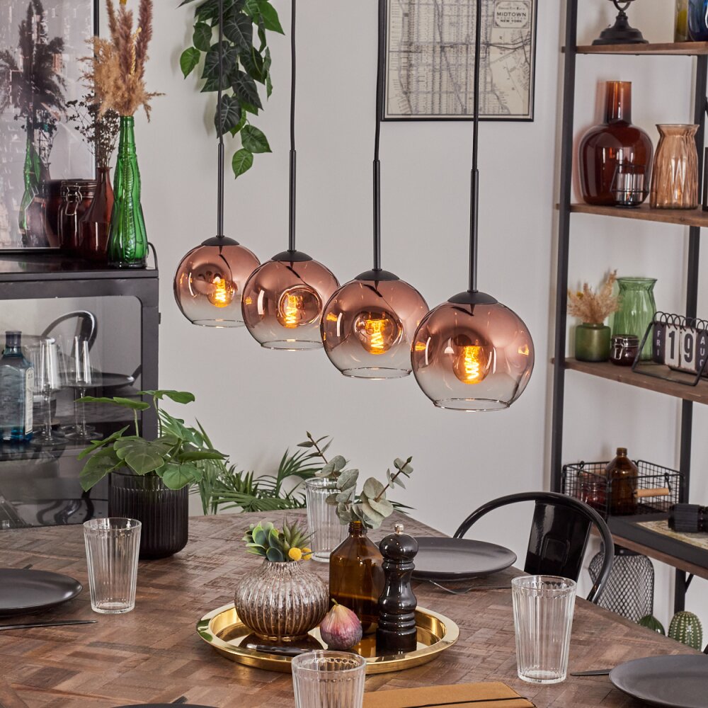 Ripoll Lampa wisząca Przezroczysty, W kolorze miedzi, 4-punktowe main product photo
