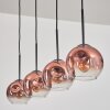 Ripoll Lampa wisząca Przezroczysty, W kolorze miedzi, 4-punktowe