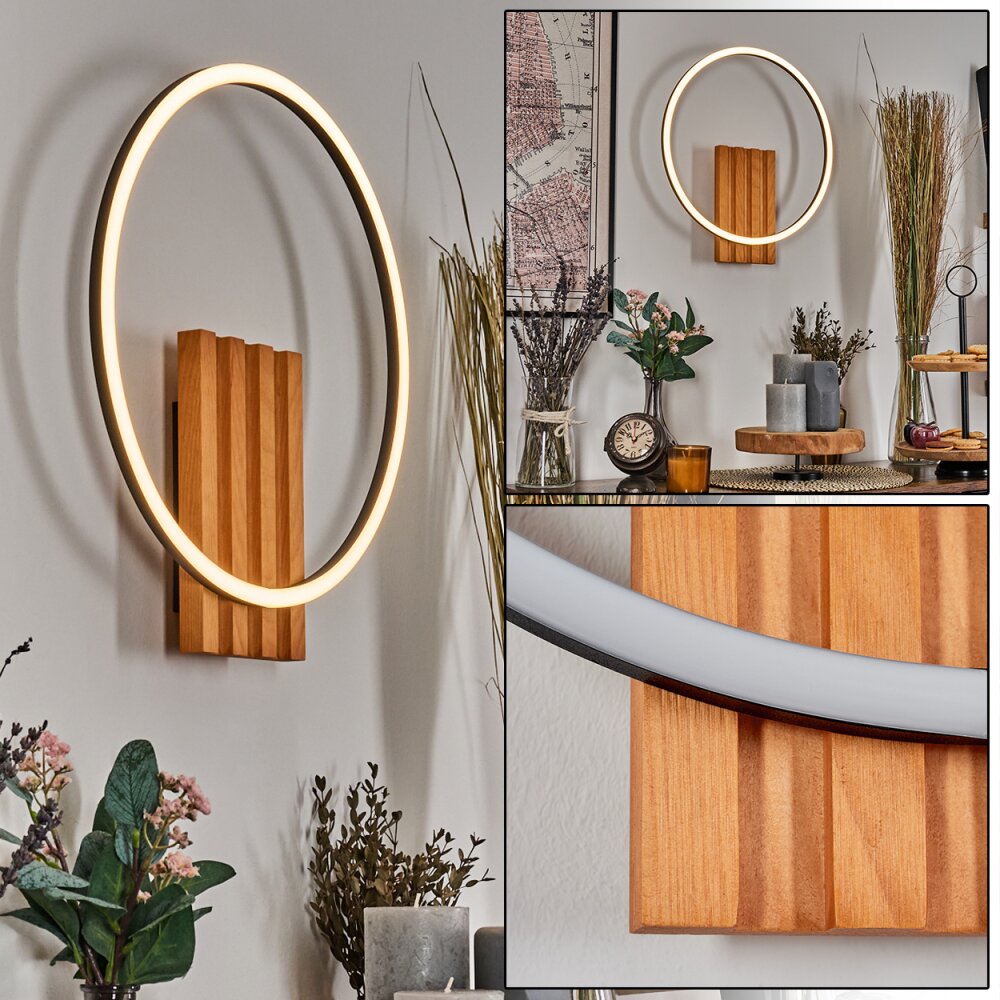 Pompu Lampa ścienna LED Ecru, Czarny, 1-punktowy main product photo