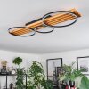 Pompu lampa sufitowa LED kolory naturalne, czarny, 1-punktowy