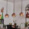 Koyoto lampa wisząca przezroczysty, miedziany, 3-punktowe