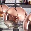 Koyoto lampa wisząca przezroczysty, miedziany, 3-punktowe