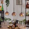 Koyoto lampa wisząca przezroczysty, miedziany, 3-punktowe