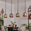 Ripoll Lampa wisząca Chrom, Przydymiony, 4-punktowe