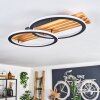 Pompu lampa sufitowa LED kolory naturalne, czarny, 1-punktowy