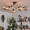 Gastor lampa sufitowa 74 cm bursztynowy, przezroczysty, 6-punktowe