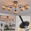 Gastor Lampa sufitowa 74 cm W kolorze bursztynu, Przezroczysty, 6-punktowe