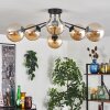 Gastor Lampa sufitowa 74 cm W kolorze bursztynu, Przezroczysty, 6-punktowe