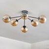 Gastor Lampa sufitowa 74 cm W kolorze bursztynu, Przezroczysty, 6-punktowe