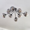 Gastor Lampa sufitowa 87 cm Przezroczysty, Przydymiony, 8-punktowe