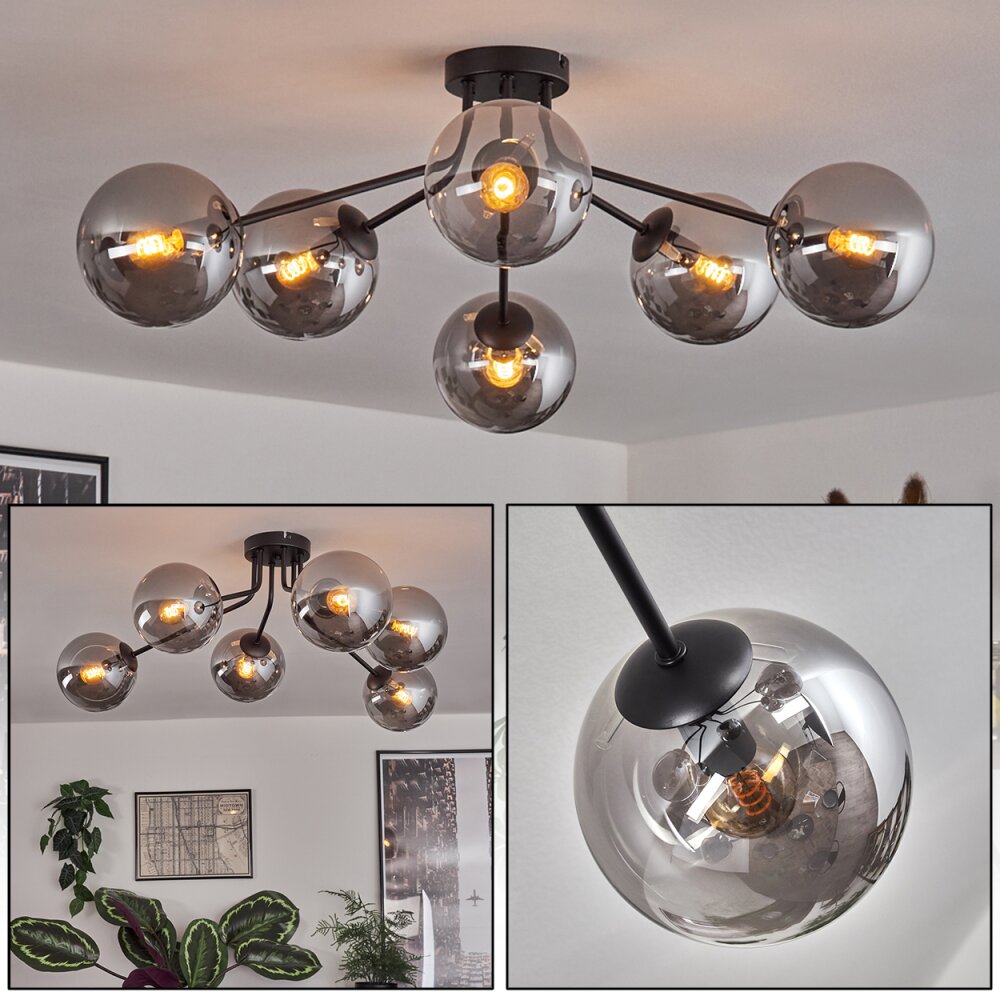 Gastor Lampa sufitowa 74 cm Przydymiony, 6-punktowe main product photo