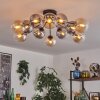 Gastor Lampa sufitowa 91 cm W kolorze bursztynu, Przezroczysty, Przydymiony, 12-punktowe